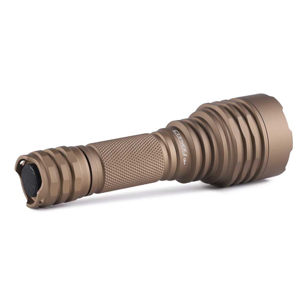 Convoy C8+ SFT-42R 5000K 10A Buck LED Flashlight – Tan