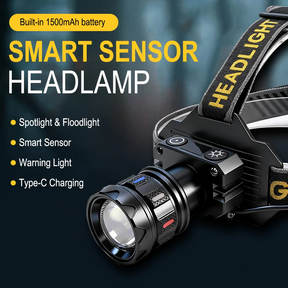 ALTREK Dual-1000A Premium Zoom Motion Sensor Headlamp | 1000 Lumen USB-C Rechargeable LED Headlamp NZ