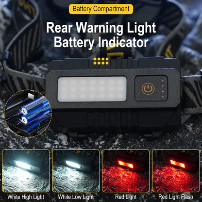 ALTREK Dual-1000A Premium Zoom Motion Sensor Headlamp | 1000 Lumen USB-C Rechargeable LED Headlamp NZ