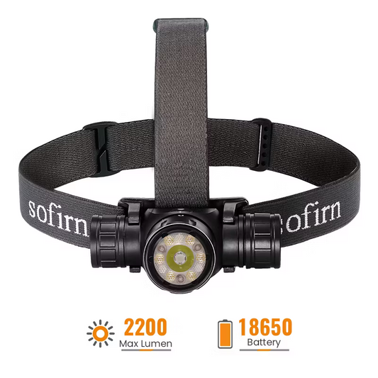 Sofirn HS21 LED premium Headlamp – 2200 Lumens Heavy Duty Rechargeable Waterproof Torch