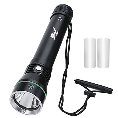 Altiro AT0311B 2000 Lumen IPX8 Diving Flashlight – 26650 Rechargeable Torch NZ