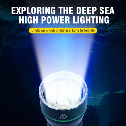 Altiro AT0311B 2000 Lumen IPX8 Diving Flashlight – 26650 Rechargeable Torch NZ