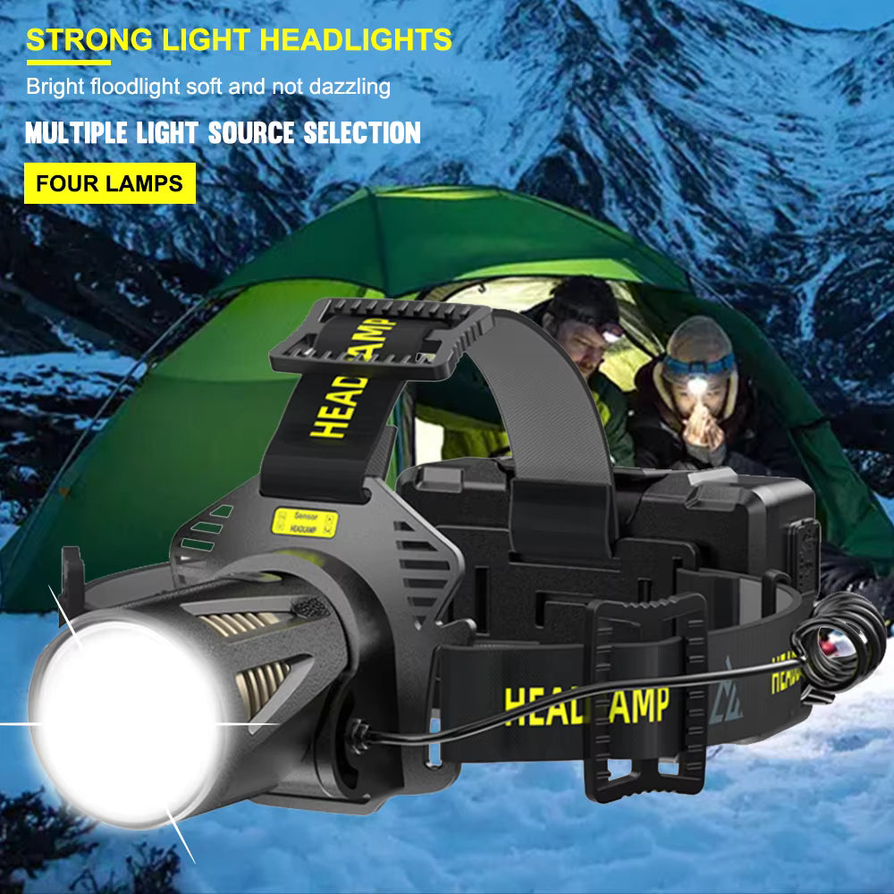 Altiro HL360P Zoom Head Torch – High Power, 1000 Lumens, USB Rechargeable