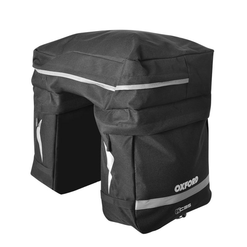 Oxford C35 Triple Pannier Bag - 35L Bike Panniers with Quick Release
