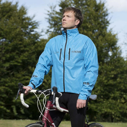 Proviz Reflect360 CRS Men's Cycling Jacket - 100% Reflective Waterproof Blue