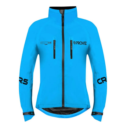 Quality Reflective Cycling Jacket for Women Waterproof - Blue