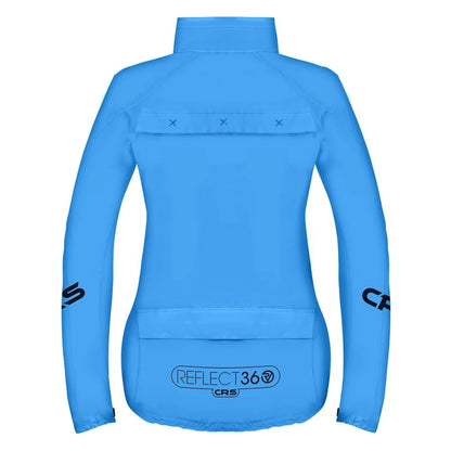 Quality Reflective Cycling Jacket for Women Waterproof - Blue