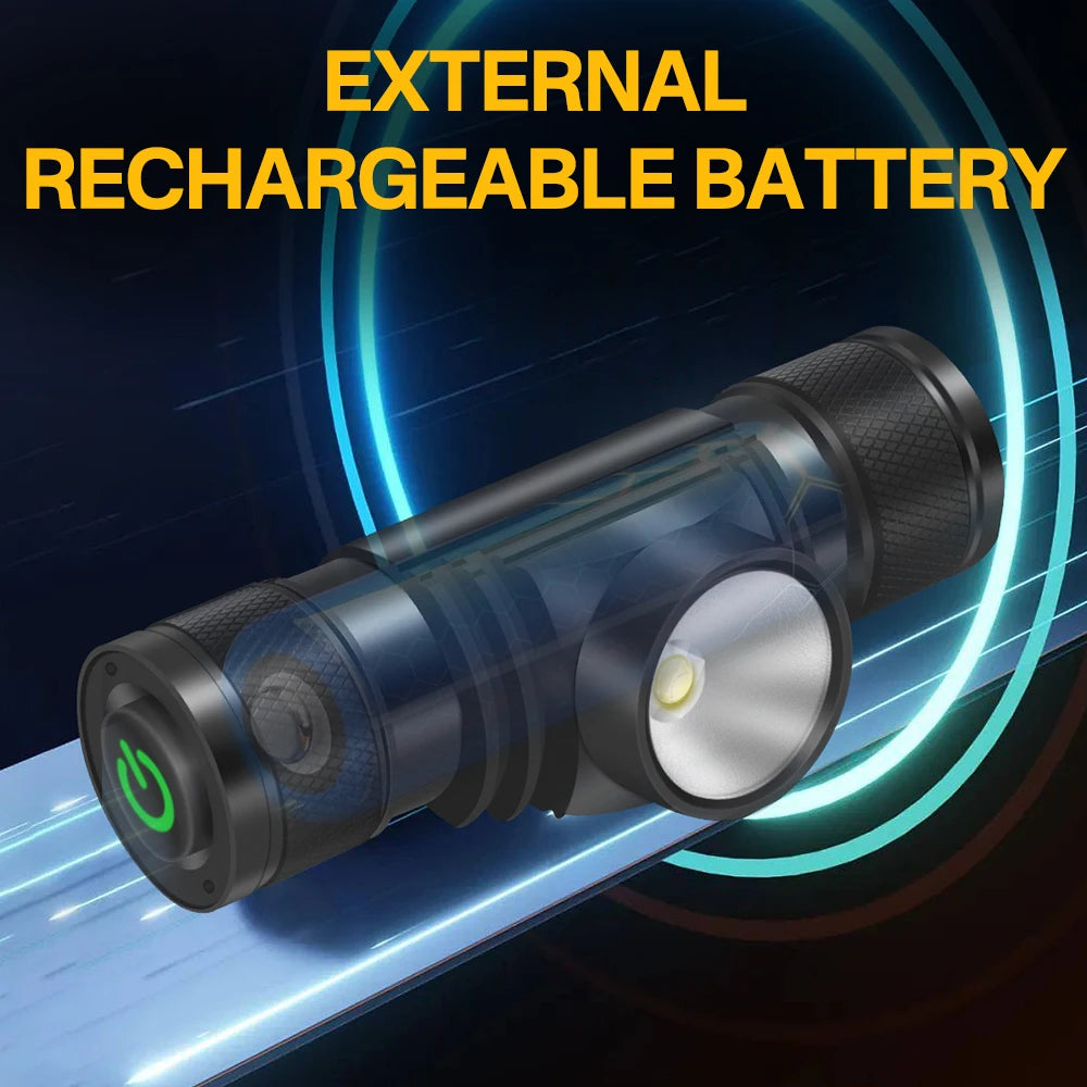 Altiro AT0628 Rechargeable LED Headlamp – 1000 Lumens, USB-C, Removable 18650