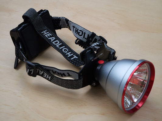 Altiro AT40A LED Headlamp – USB-C Rechargeable, 5000 Lumens (3×18650 Included)