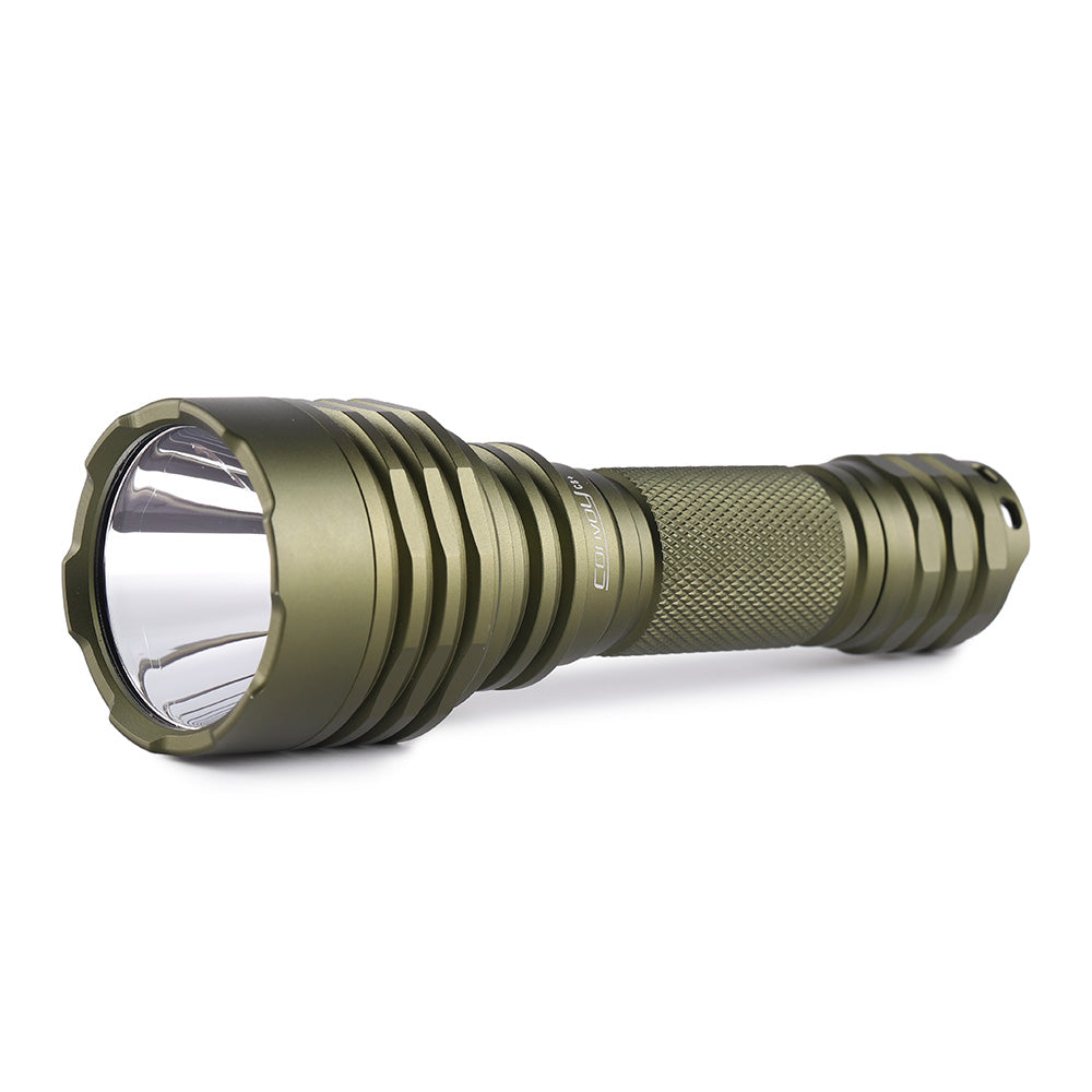 Convoy C8+ KP CSLNM1.F1 Green LED Flashlight – Green Premium EVE 35V 3500mAh battery included