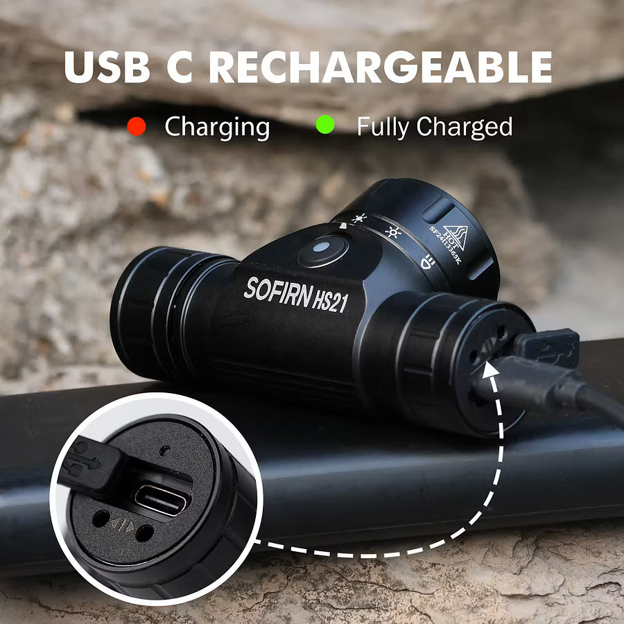 Sofirn HS21 LED premium Headlamp – 2200 Lumens Heavy Duty Rechargeable Waterproof Torch
