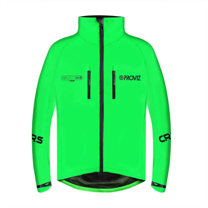 Proviz Reflect360 CRS Men's Cycling Jacket - 100% Reflective Waterproof Green