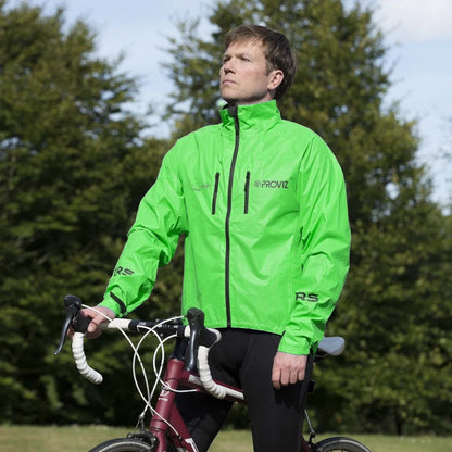 Proviz Reflect360 CRS Men's Cycling Jacket - 100% Reflective Waterproof Green