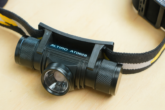 Altiro AT0628 Rechargeable LED Headlamp – 1000 Lumens, USB-C, Removable 18650