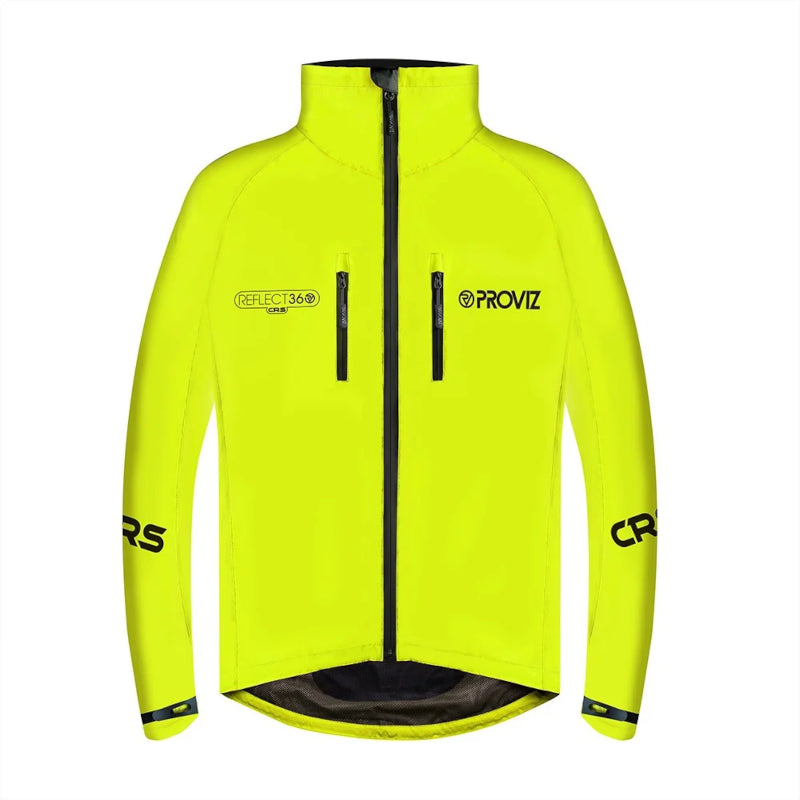 Proviz Reflect360 CRS Men's Cycling Jacket - 100% Reflective Waterproof Yellow